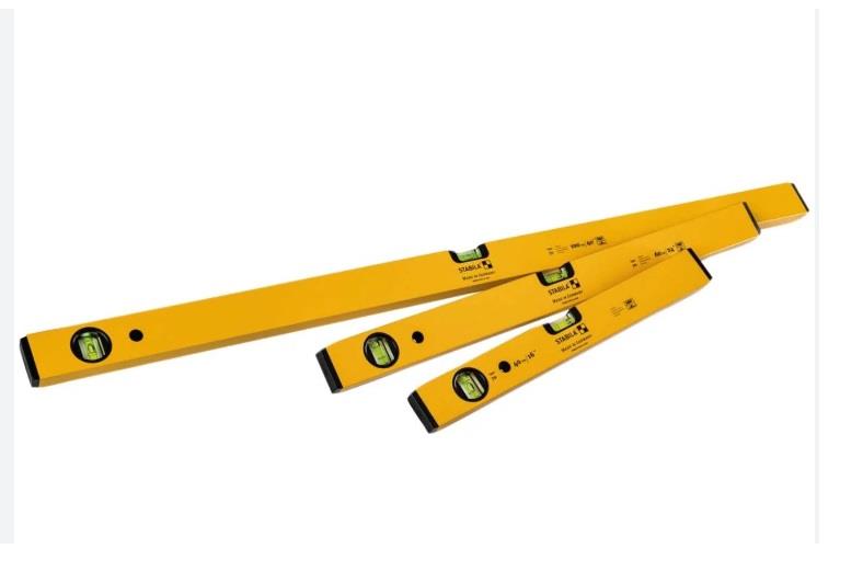 Stabila Spirit Level Set 40cm 60cm 100cm STB70SET3 70 Single Plumb Box Section