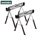 Metabo Trestles Saw Horse Adjustable Steel Folding Twin Pack Max 1180kg MAB 82