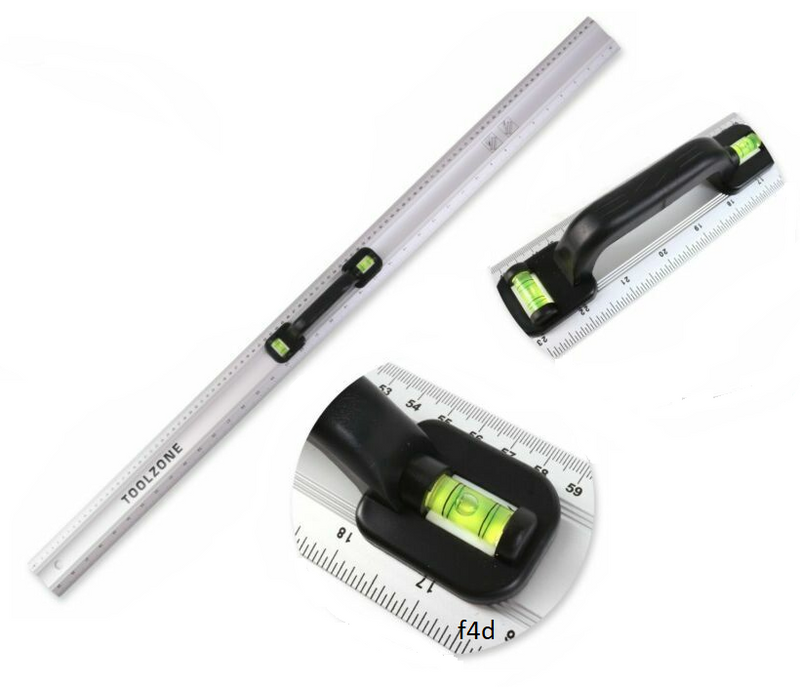 40" Spirit Level Ruler Metric Imperial Measuring Tool Straight Edge Rule Handle