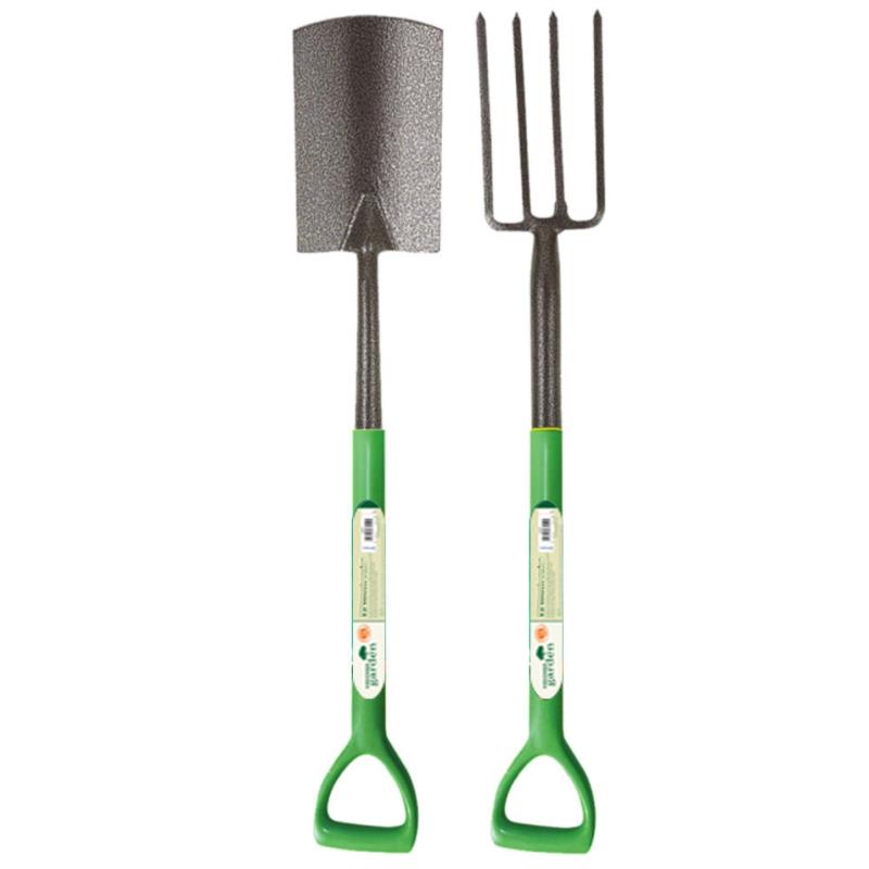 Digging Spade & Garden Fork Carbon Steel Trench Drainage Shovel Set CSP2