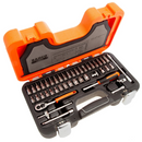 Bahco Socket Set Bit Set 1/4" Dynamic Drive 46pc Metric With Hex & Torx S460