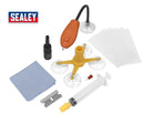 Sealey Windscreen Repair Kit & UV Light Stone Chip Cracks Restoration Kit SCS902