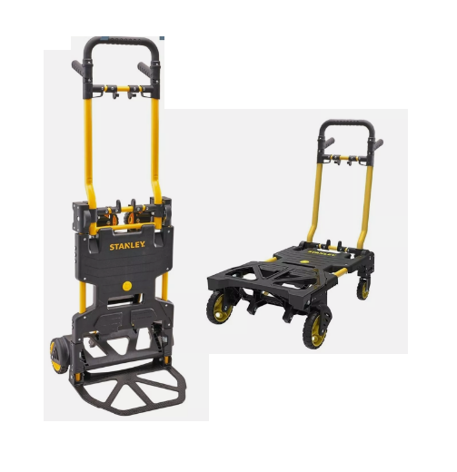 Stanley Sack Truck & Platform Trolley Compact 2-in-1 Folding Cart 70kg SXWTFT586