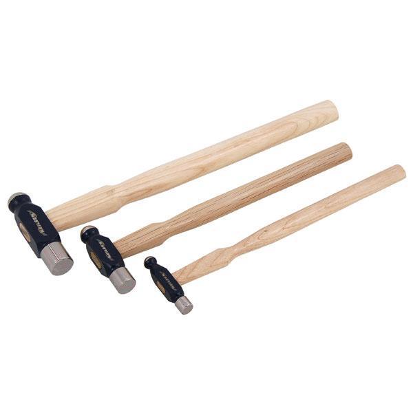 Ball Pein Hammer 3pc Mini Set 30 60 120g Wooden Handle Machinists Hammer CT4314