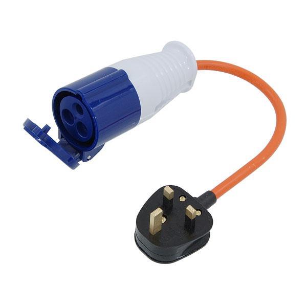 Caravan Hook Up Adapter 230V UK Mains Conversion Plug Connector Lead CT2898