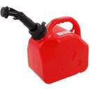 5L JERRY CAN FUEL PLASTIC PETROL DIESEL RED PORTABLE 5 LITRE AND SPOUT CT5927