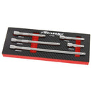 1/4" EXTENSION BAR SOCKET SET 5PC RATCHET BAR SIZES 50-225MM EVA FOAM CT1230