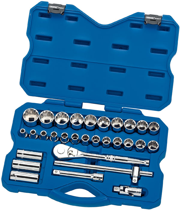 Draper 02357 1/2" Sq. Dr. Metric Socket Set (30 Piece)