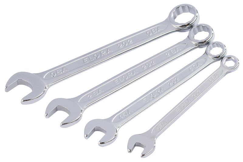 Draper Midget BA Combination Spanner Set (4 Piece) 04197