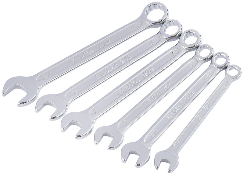 Draper Elora Midget Metric Combination Spanner Set (6 Piece) 04212