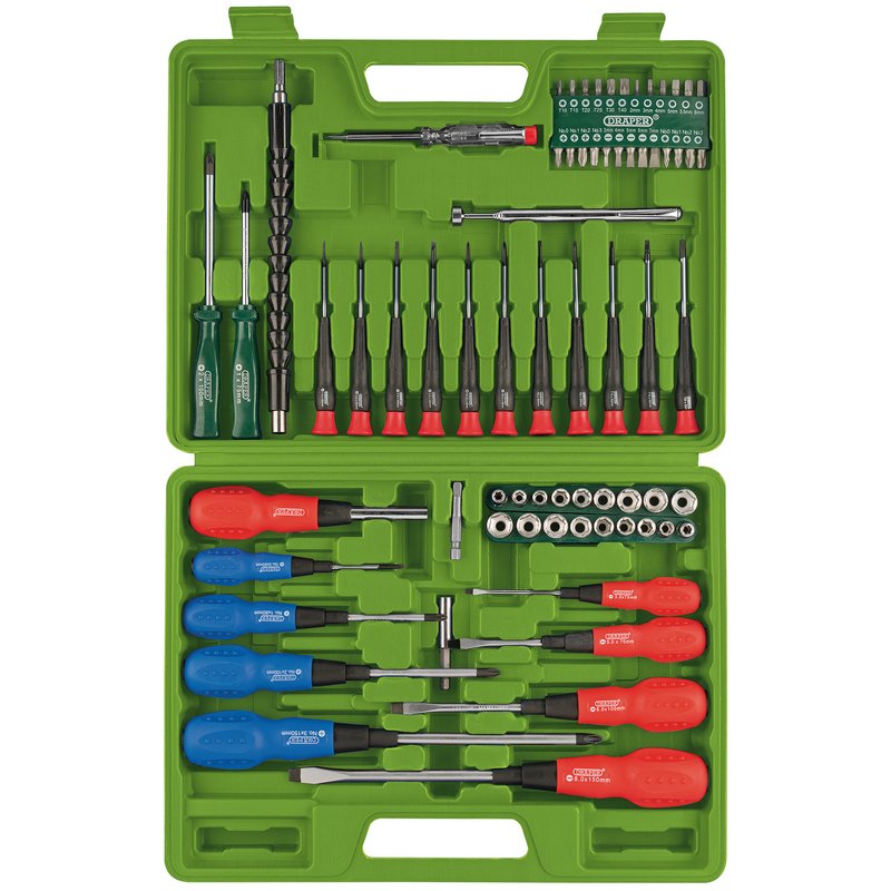 Draper Screwdriver, Socket and Bit Set (70 Piece) 04459