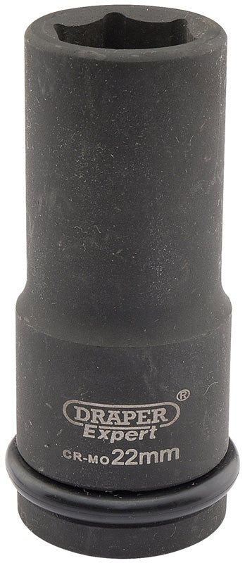 Draper Draper Expert HI-TORQ&#174; 6 Point Deep Impact Socket, 3/4" Sq. Dr., 22mm 05054