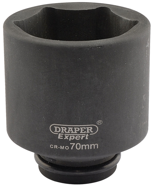 Draper Draper Expert HI-TORQ&#174; 6 Point Deep Impact Socket, 3/4" Sq. Dr., 70mm 05091