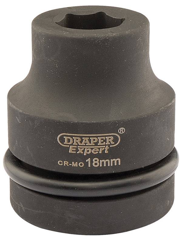 Draper Draper Expert HI-TORQ&#174; 6 Point Impact Socket, 1" Sq. Dr., 18mm 05099