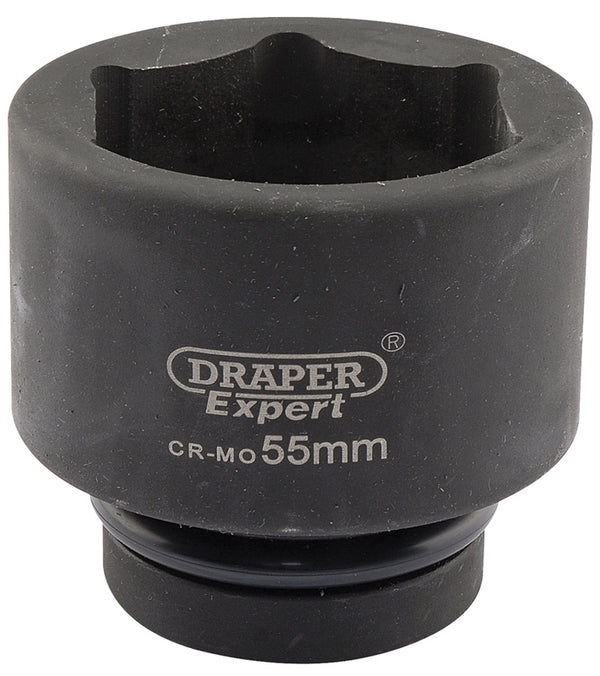 Draper Draper Expert HI-TORQ&#174; 6 Point Impact Socket, 1" Sq. Dr., 55mm 05126