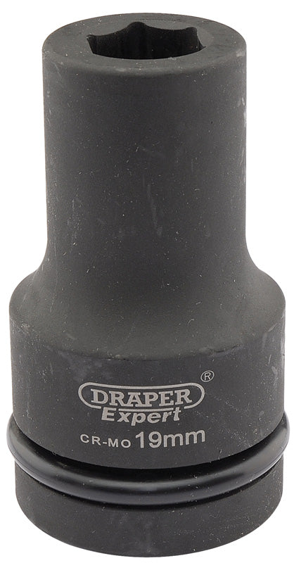 Draper Draper Expert HI-TORQ&#174; 6 Point Deep Impact Socket, 1" Sq. Dr., 19mm 05134