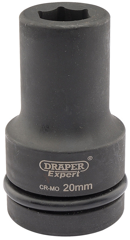 Draper Draper Expert HI-TORQ&#174; 6 Point Deep Impact Socket, 1" Sq. Dr., 20mm 05135