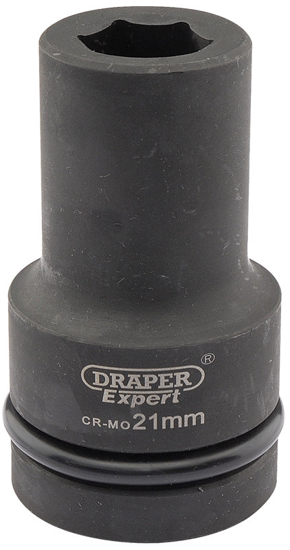 Draper Draper Expert HI-TORQ&#174; 6 Point Deep Impact Socket, 1" Sq. Dr., 21mm 05136