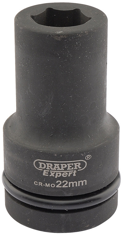 Draper Draper Expert HI-TORQ&#174; 6 Point Deep Impact Socket, 1" Sq. Dr., 22mm 05137