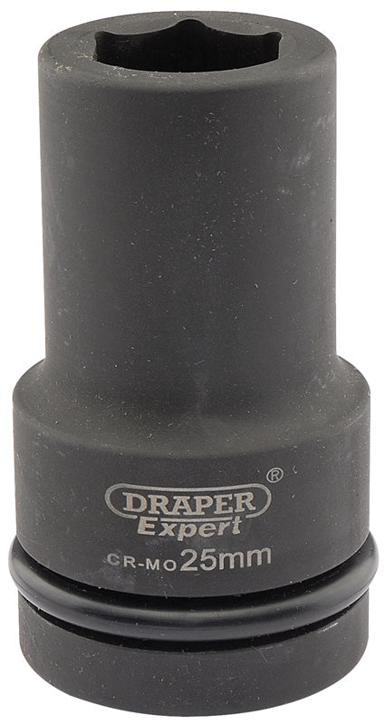 Draper Draper Expert HI-TORQ&#174; 6 Point Deep Impact Socket, 1" Sq. Dr., 25mm 05140