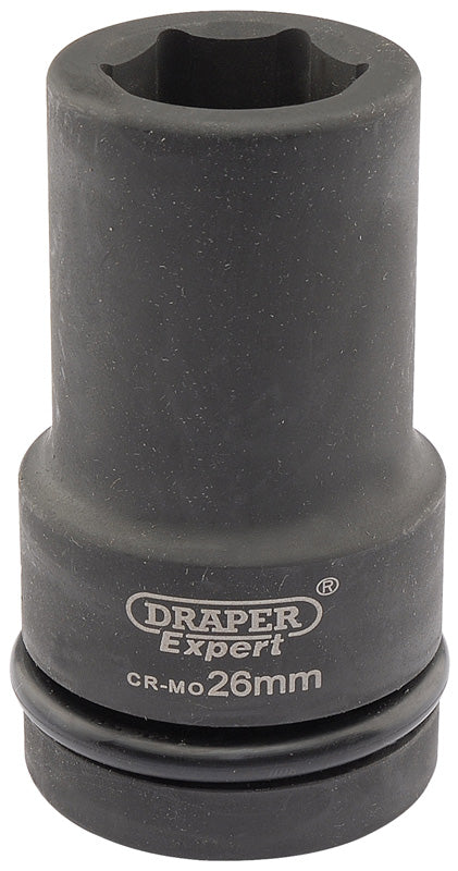 Draper Draper Expert HI-TORQ&#174; 6 Point Deep Impact Socket, 1" Sq. Dr., 26mm 05141