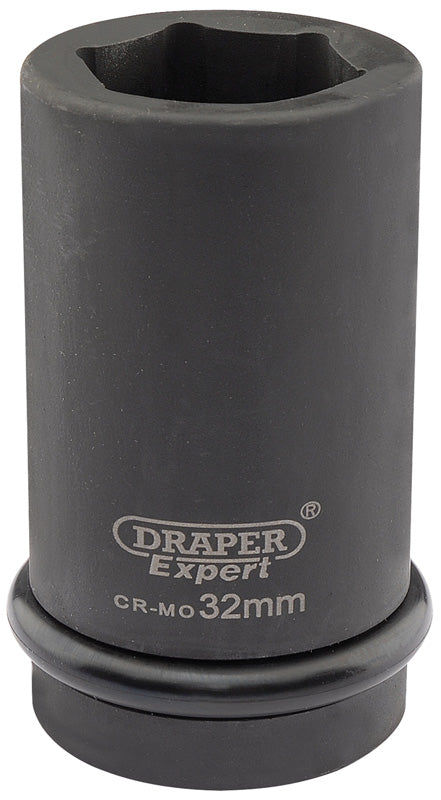 Draper Draper Expert HI-TORQ&#174; 6 Point Deep Impact Socket, 1" Sq. Dr., 32mm 05146