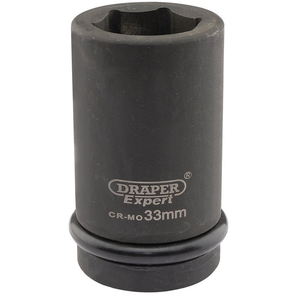 Draper Draper Expert HI-TORQ&#174; 6 Point Deep Impact Socket, 1" Sq. Dr., 33mm 05147