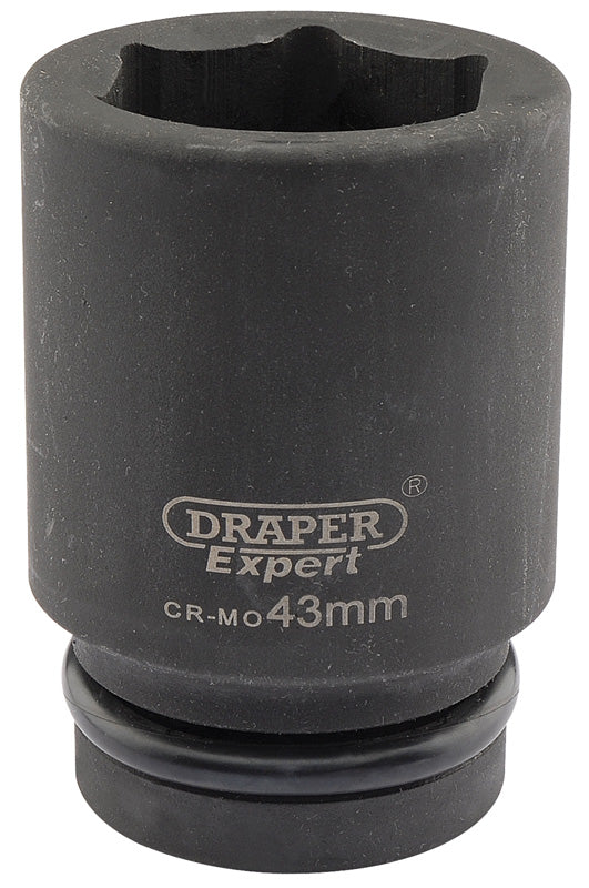 Draper Draper Expert HI-TORQ&#174; 6 Point Deep Impact Socket, 1" Sq. Dr., 43mm 05153