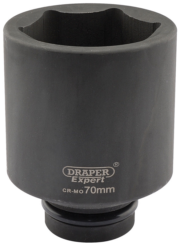 Draper Draper Expert HI-TORQ&#174; 6 Point Deep Impact Socket, 1" Sq. Dr., 70mm 05159