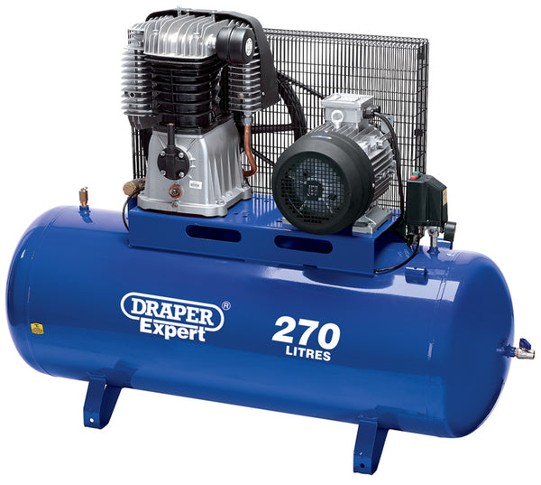 Draper 05639 Expert 270L 415V 7.5kW Belt-Driven Air Compressor