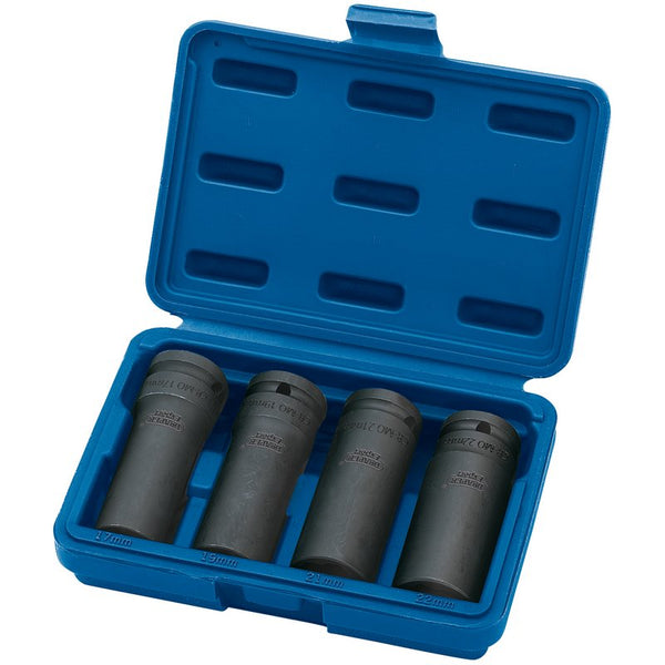 Draper 1/2" Sq. Dr. Deep Impact Nut and Bolt Remover Set (4 Piece) 05726