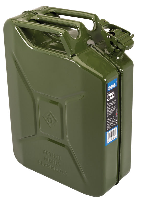 Draper Steel Fuel Can, 20L, Green 07218