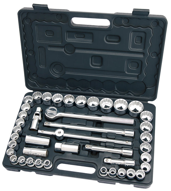 DIY Series 42 Piece 1/2" Sq. Dr. MM/AF Combined Socket Set