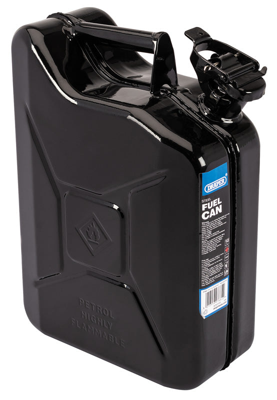 Draper Steel Fuel Can, 10L, Black 07664