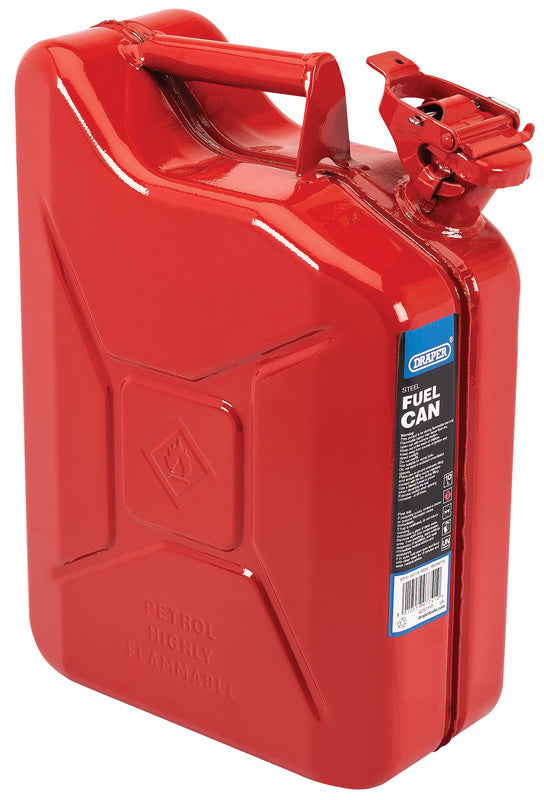 Draper Steel Fuel Can, 10L, Red 07741