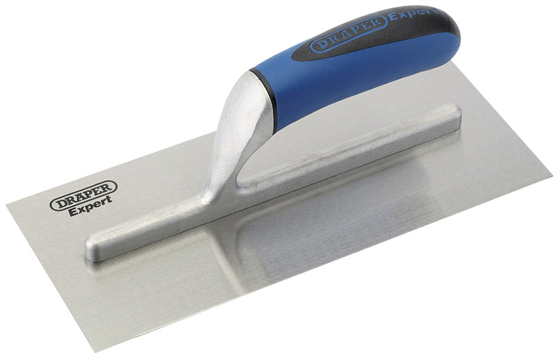 Draper 09787 Soft Grip Stainless Steel Plastering Trowel 280 x 119mm