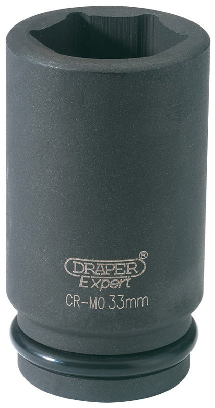 Draper HI-TORQ&#174; 6 Point Deep Impact Socket, 3/4" Sq. Dr., 33mm 11899