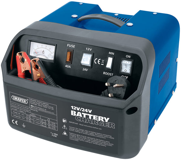 Draper 12/24V 30A Battery Charger 11964