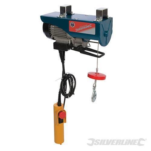 SILVERLINE ENGINE HOIST WINCH ELECTRIC 500W 250KG LIFTING GARAGE TOOL 264782