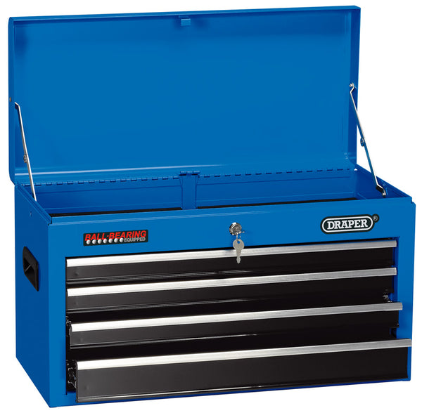 Draper Tool Chest, 4 Drawer, 26", Blue 14589