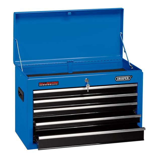 Draper Tool Chest, 5 Drawer, 26", Blue 14604