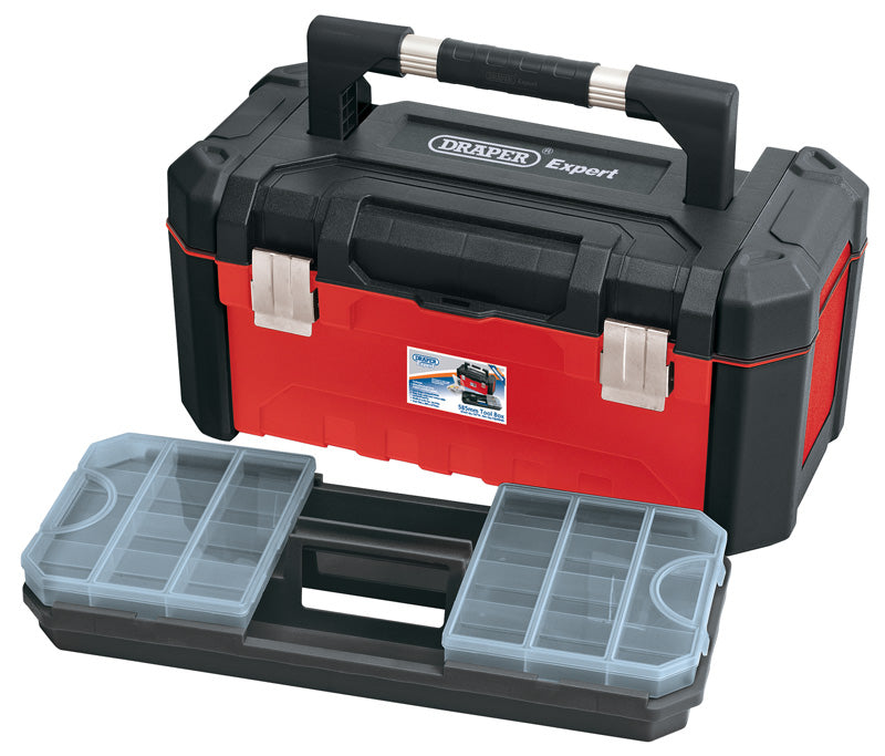 Draper 14714 585mm Tool Box with Organisers and Tote Tray