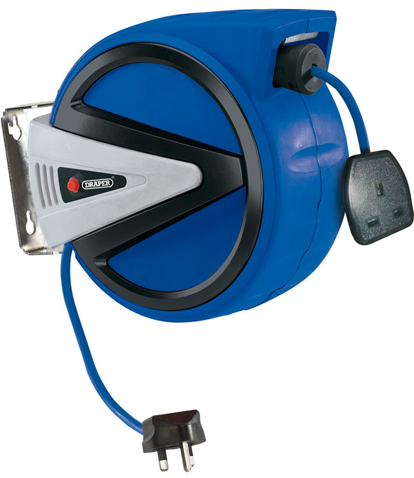 Draper 230V Retractable Electric Cable Reel, 20m 15052