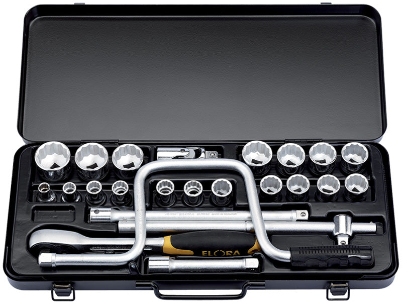 24 Piece 1/2" Square Drive Elora Imperial Socket Set