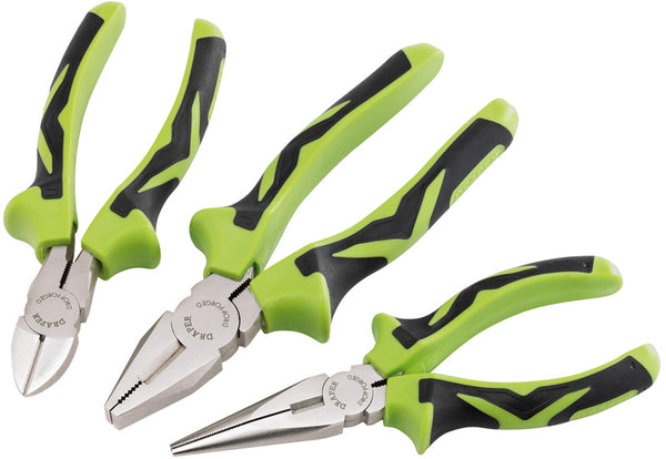 Draper 15387 Soft Grip Pliers Set (3 piece)