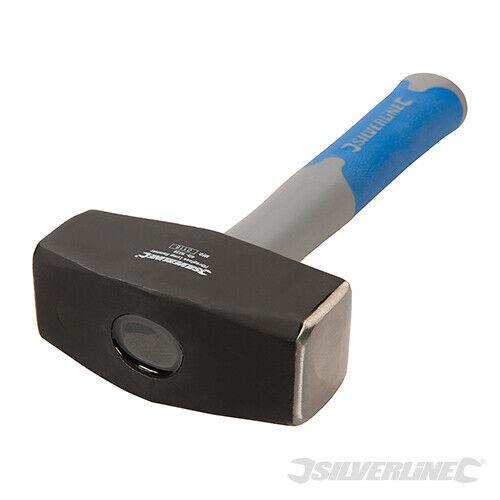 Silverline Lump Hammer 1.81kg 4lb Fibreglass Handle Sledge Club Stone HA38