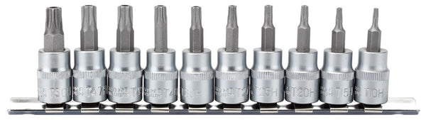 Draper Draper TX-STAR&#174; Security Socket Bit Set, 3/8" Sq. Dr., 48mm (10 Piece) 16332