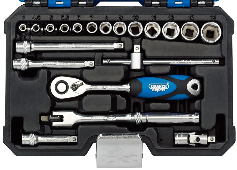 Draper Metric Socket Set, 1/4" Sq. Dr. (20 Piece) 16442