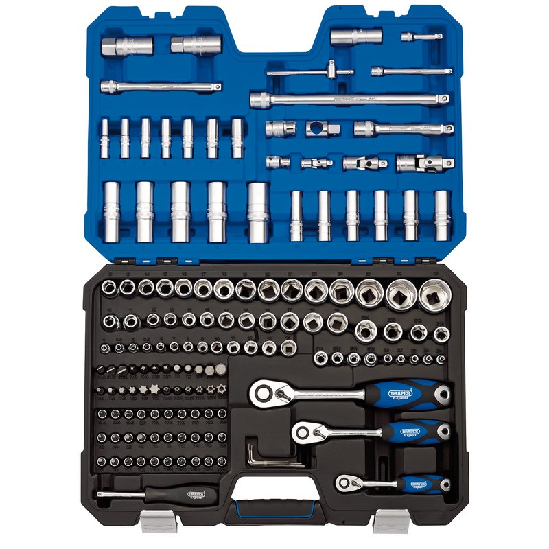 Draper Metric Socket Set, 1/4", 3/8" and 1/2" Sq. Dr. (149 Piece) 16461