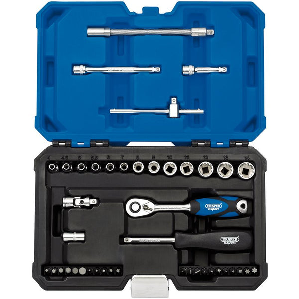 Draper Multi-Drive&#174; Metric Socket Set, 1/4" Sq. Dr. (43 Piece) 16479